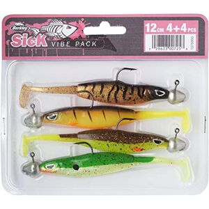 Berkley Sick Vibe Lure Pack, quattro confezioni di soft lures efficaci in collaudati colori per catturare i pesci, Pre-armati su bismunt jig head, Pronte per la pesca, Selezionate dagli esperti Berkley Sick Vibe Lure Pack, quattro confezioni di soft lures efficaci in collaudati colori per catturare i pesci, Pre-armati su bismunt jig head, Pronte per la pesca, Selezionate dagli esperti