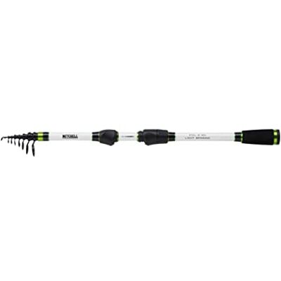 Mitchell Epic MX1 Canna da Spinning Telescopica, Pesca da Viaggio Compatta per Acqua Dolce e Acqua Salata, Ottima per Bass, Trota e Pesce Persico, Manico in EVA, Bianco/Nero, 2.1m 2-12g Mitchell Epic MX1 Canna da Spinning Telescopica, Pesca da Viaggio Compatta per Acqua Dolce e Acqua Salata, Ottima per Bass, Trota e Pesce Persico, Manico in EVA, Bianco/Nero, 2.1m 2-12g
