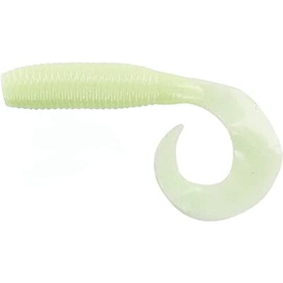 YAMAMOTO Singolo Tail Grub Bait, Luminous White YAMAMOTO Singolo Tail Grub Bait, Luminous White