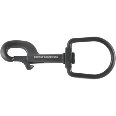 Best , MOSCHETTONE Inox DIR 115 mm Anello Ø 32,8 mm Nero Best , MOSCHETTONE Inox DIR 115 mm Anello Ø 32,8 mm Nero