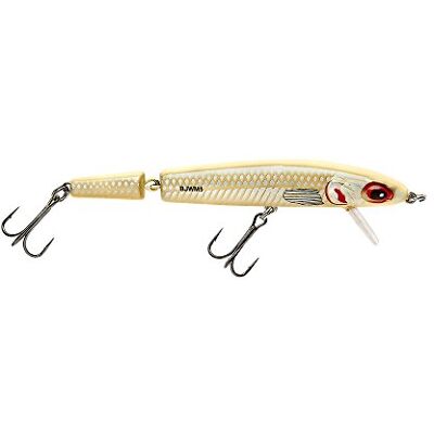 Bomber Jointed Wake Minnow Mullet, Minnow della veglia congiunta, , Flash osseo, 5-3/8 Bomber Jointed Wake Minnow Mullet, Minnow della veglia congiunta, , Flash osseo, 5-3/8