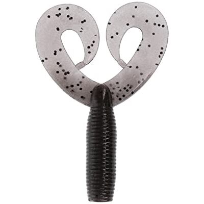 YAMAMOTO Doppia Coda senza testa Jig Trailer, 007530, Cinnamon Black Flake, 4-inch YAMAMOTO Doppia Coda senza testa Jig Trailer, 007530, Cinnamon Black Flake, 4-inch