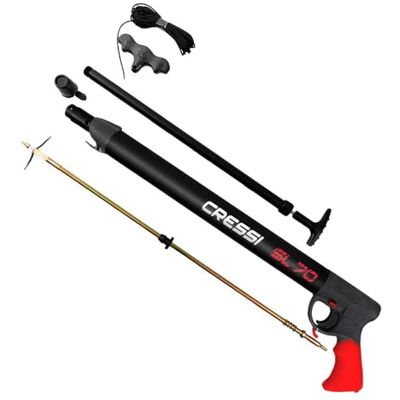 CRESSI SL/Star senza Riduttore di Potenza Fucile Oleopneumatico per Pesca Sub, Unisex Adulto, Nero, 40 cm CRESSI SL/Star senza Riduttore di Potenza Fucile Oleopneumatico per Pesca Sub, Unisex Adulto, Nero, 40 cm