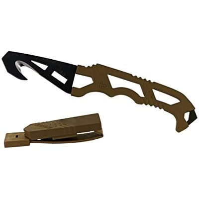 Gerber Tagliacinture , Coltello Crisis Hook Tan499, con Rompivetro e Chiave a Cilindro Per L'Ossigeno, Lunghezza Lama: 7,4 Cm, Marrone Coyote, Gerber Tagliacinture , Coltello Crisis Hook Tan499, con Rompivetro e Chiave a Cilindro Per L'Ossigeno, Lunghezza Lama: 7,4 Cm, Marrone Coyote,