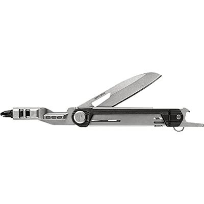 Gerber Attrezzo multiuso con 5 funzioni, Coltello a lama liscia, ArmBar Slim Drive, Grigio scuro, Acciaio inox/Alluminio, 31-003838 Gerber Attrezzo multiuso con 5 funzioni, Coltello a lama liscia, ArmBar Slim Drive, Grigio scuro, Acciaio inox/Alluminio, 31-003838