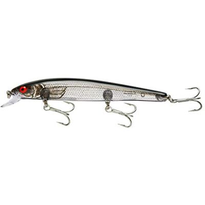 Bomber Grado di acqua salata Heavy Duty Long A Silver Flash/nero indietro, 6", 7/8 oz, (BSW16AXSI) Bomber Grado di acqua salata Heavy Duty Long A Silver Flash/nero indietro, 6", 7/8 oz, (BSW16AXSI)