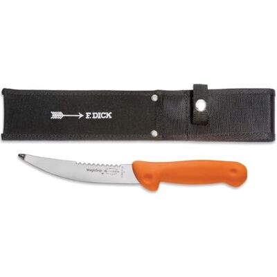 Dick F. Coltello per la caccia MagicGrip (lama da 15 cm per sventrare, acciaio inox X55CrMo14, con fodero) Dick F. Coltello per la caccia MagicGrip (lama da 15 cm per sventrare, acciaio inox X55CrMo14, con fodero)