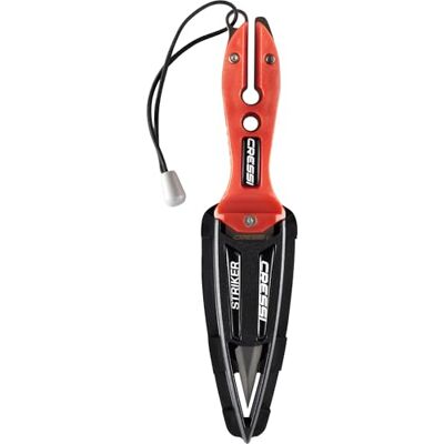 CRESSI Striker Knife Coltello da Immersione Striker, Rosso/Nero, Lama Doppio Taglio 9cm, Unisex CRESSI Striker Knife Coltello da Immersione Striker, Rosso/Nero, Lama Doppio Taglio 9cm, Unisex