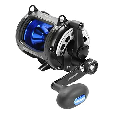 Okuma Solterra SLX Mulinello a due velocità con leva a telaio chiuso, per pesca a traina in acqua salata, , 540yds-18,1 kg, nero Okuma Solterra SLX Mulinello a due velocità con leva a telaio chiuso, per pesca a traina in acqua salata, , 540yds-18,1 kg, nero