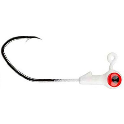 Strike King Lures Mr. Crappie Jig Head with Lazer Sharp Eagle Claw Hook, Freshwater, 1/8 oz, 2 Hook, Refrigator White, Package of 8, Refrigerator White Strike King Lures Mr. Crappie Jig Head with Lazer Sharp Eagle Claw Hook, Freshwater, 1/8 oz, 2 Hook, Refrigator White, Package of 8, Refrigerator White