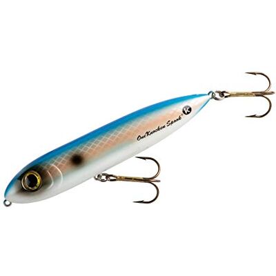 Heddon Esca da pesca unisex One Knocker Spook Topwater per acqua salata e acqua dolce, 4 1/2 pollici, 3/4 oz 1K 1/2", River Shad Heddon Esca da pesca unisex One Knocker Spook Topwater per acqua salata e acqua dolce, 4 1/2 pollici, 3/4 oz 1K 1/2", River Shad