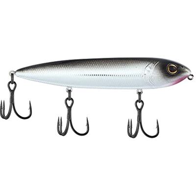 Berkley J-Walker 120 Topwater Esca da pesca, nero cromato, 120 mm Topwater, design ponderato della coda sintonizzato per distanza di lancio, dotato di gancio Fusion19 Berkley J-Walker 120 Topwater Esca da pesca, nero cromato, 120 mm Topwater, design ponderato della coda sintonizzato per distanza di lancio, dotato di gancio Fusion19