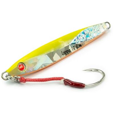 Seaspin Leppa 18 Slim – Esca Artificiale per la Pesca a Spinning, Casting Metal Jig 68 mm 18 g – Baricentro Basso Long Cast, Scatti Laterali in Jerk – Assist e Amo BKK #2 – Predatori Costieri (GBA) Seaspin Leppa 18 Slim – Esca Artificiale per la Pesca a Spinning, Casting Metal Jig 68 mm 18 g – Baricentro Basso Long Cast, Scatti Laterali in Jerk – Assist e Amo BKK #2 – Predatori Costieri (GBA)