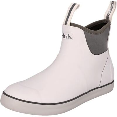 HUK Womens Rogue Wave Shoe High-performance Fishing & Deck Boot, Solid White, 8 HUK Womens Rogue Wave Shoe High-performance Fishing & Deck Boot, Solid White, 8