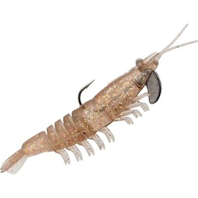 Strike King () Tidal Gamberetti Esca per la pesca, Pre-Rigged Soft Plastic Gamberetti, Coda in maglia resistente, Gancio singolo 2/0, 7,6 cm, 1/4 oz, Glitter lavastoviglie Strike King () Tidal Gamberetti Esca per la pesca, Pre-Rigged Soft Plastic Gamberetti, Coda in maglia resistente, Gancio singolo 2/0, 7,6 cm, 1/4 oz, Glitter lavastoviglie