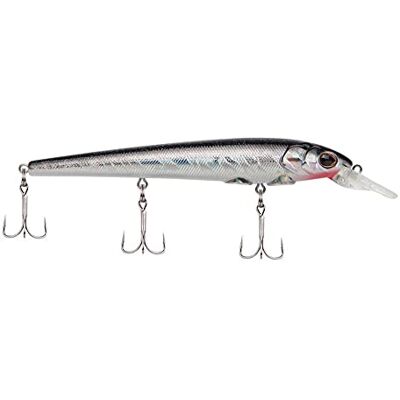 Berkley Esca da pesca Hit Stick, colore nero e argento, 13 cm, crankbait da 13 cm, più grande azione di rotolamento di qualsiasi esca dura , dotata di gancio Sharp Fusion19 Berkley Esca da pesca Hit Stick, colore nero e argento, 13 cm, crankbait da 13 cm, più grande azione di rotolamento di qualsiasi esca dura , dotata di gancio Sharp Fusion19