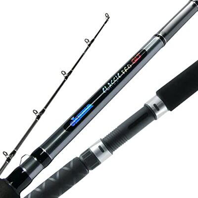 Okuma Classic PRO GLT Canna da Pesca per downrigger (3,6-9,1 kg, 2,8 m, 15,2 cm, Medio-Leggera), Nero Lucido e Argento a Specchio Okuma Classic PRO GLT Canna da Pesca per downrigger (3,6-9,1 kg, 2,8 m, 15,2 cm, Medio-Leggera), Nero Lucido e Argento a Specchio