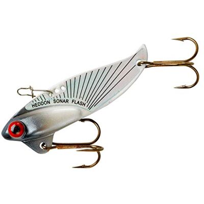 Heddon Rattling Sonar Flash Lure, Silver Heddon Rattling Sonar Flash Lure, Silver