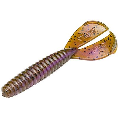 Strike King Rage Menace Grub Fishing Lure, Soft Plastic Double Tail Grub, Crazy Tail Action, 3 1/2-Inches Strike King Rage Menace Grub Fishing Lure, Soft Plastic Double Tail Grub, Crazy Tail Action, 3 1/2-Inches