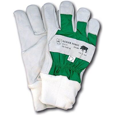 Keiler Forest 16060 Guanti in pelle di vacchetta, dita rinforzate, completamente foderati, dorso della mano impermeabile, EN 388, EN 420, 1 paio, bianco/verde (9) Keiler Forest 16060 Guanti in pelle di vacchetta, dita rinforzate, completamente foderati, dorso della mano impermeabile, EN 388, EN 420, 1 paio, bianco/verde (9)