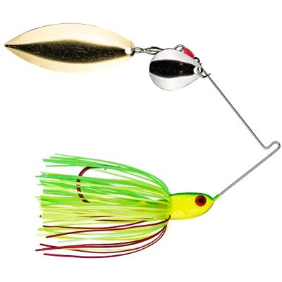 Strike King Bleeding Spinnerbait – Colorado/Willow, Firetiger Strike King Bleeding Spinnerbait – Colorado/Willow, Firetiger