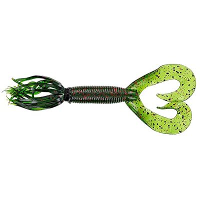 YAMAMOTO Doppia coda Hula Grub 12,7 cm, anguria w/grande nero, piccolo rosso YAMAMOTO Doppia coda Hula Grub 12,7 cm, anguria w/grande nero, piccolo rosso