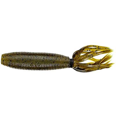 YAMAMOTO Fat Ika, 10,2 cm, confezione da 10, zucca verde/fiocco nero YAMAMOTO Fat Ika, 10,2 cm, confezione da 10, zucca verde/fiocco nero