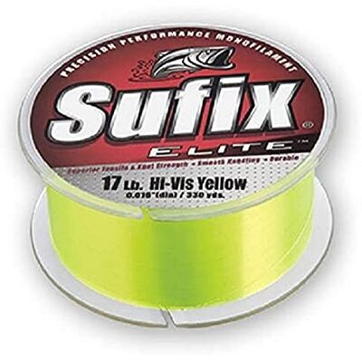Sufix Elite 7,7 Kilogram Lenza (301,8 m Bobina), Yellow Sufix Elite 7,7 Kilogram Lenza (301,8 m Bobina), Yellow