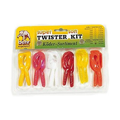 Behr Accessori da pesca, assortimento a doppia coda, 12 pezzi, Behr Accessori da pesca, assortimento a doppia coda, 12 pezzi,