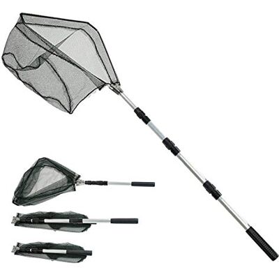 WANGDEFU ,Guadino per Pesca Telescopico 205cm,in Acciaio Inossidabile Manico Estendi la Lunghezza Durevole,per pesca di uccelli,acquario,oggetti galleggianti WANGDEFU ,Guadino per Pesca Telescopico 205cm,in Acciaio Inossidabile Manico Estendi la Lunghezza Durevole,per pesca di uccelli,acquario,oggetti galleggianti