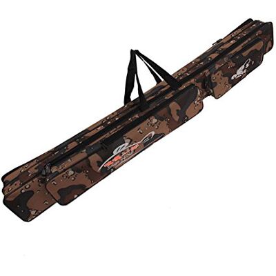 Sougayilang Borsa per attrezzatura da pesca, pieghevole, da viaggio, per canna da pesca, Camouflage 120 cm, Camouflage 47in / 120cm, moderno Sougayilang Borsa per attrezzatura da pesca, pieghevole, da viaggio, per canna da pesca, Camouflage 120 cm, Camouflage 47in / 120cm, moderno