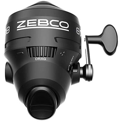 Zebco Mulinello da pesca 808 Spincast, potente ingranaggi interamente in metallo, QuickSet anti-inversione e avviso di morso, pre-spooled con lenza Cajun da 9,1 kg, confezione di vongole, nero Zebco Mulinello da pesca 808 Spincast, potente ingranaggi interamente in metallo, QuickSet anti-inversione e avviso di morso, pre-spooled con lenza Cajun da 9,1 kg, confezione di vongole, nero
