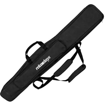 Relaxdays Borsa Porta canne , 130 cm, per 3 canne, 5 Scomparti, Imbottita, Accessori, Grande, 1200D Oxford, Nera Relaxdays Borsa Porta canne , 130 cm, per 3 canne, 5 Scomparti, Imbottita, Accessori, Grande, 1200D Oxford, Nera