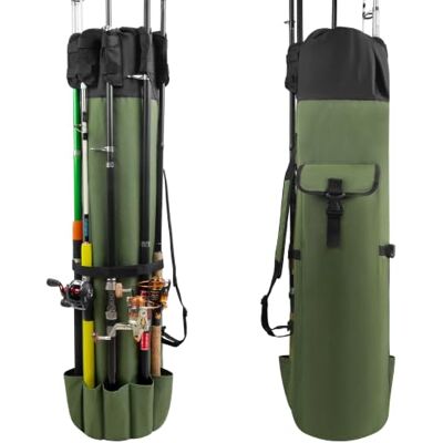 AGOOL Borsa Porta Canna da Pesca, Porta Canna da Pesca, Custodia da Viaggio, Multifunzionale, Grande capacità, Leggera, Impermeabile AGOOL Borsa Porta Canna da Pesca, Porta Canna da Pesca, Custodia da Viaggio, Multifunzionale, Grande capacità, Leggera, Impermeabile