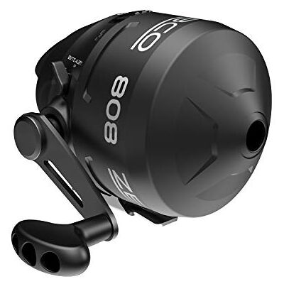 Zebco Mulinello da pesca Spincast 808, misura 80, per recupero a destra o sinistra, pre-bobinato con lenza da 9,1 kg, quadrante regolabile Magnum Drag, nero Zebco Mulinello da pesca Spincast 808, misura 80, per recupero a destra o sinistra, pre-bobinato con lenza da 9,1 kg, quadrante regolabile Magnum Drag, nero