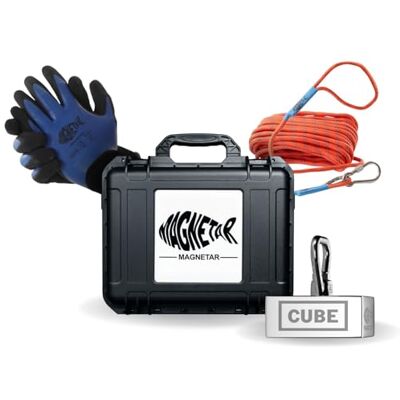 Magnetar Set di pesca magnetica – Blocco da 1350 kg CUBE magnete di montagna – Pacchetto di pesca magnetica con corda e guanti – 360 magneti da pesca per la pesca magnetica Magnetar Set di pesca magnetica – Blocco da 1350 kg CUBE magnete di montagna – Pacchetto di pesca magnetica con corda e guanti – 360 magneti da pesca per la pesca magnetica