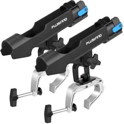 PLUSINNO , porta canna da pesca con grande apertura morsetto, regolabile, 360 gradi, 2 Packung PLUSINNO , porta canna da pesca con grande apertura morsetto, regolabile, 360 gradi, 2 Packung