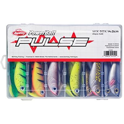 Berkley Pulse Shad Set di esche in gomma morbida per pesca al luccio e persico, esche per luccioperca, pesca alla trota, colori assortiti, 14cm / 24pcs Berkley Pulse Shad Set di esche in gomma morbida per pesca al luccio e persico, esche per luccioperca, pesca alla trota, colori assortiti, 14cm / 24pcs
