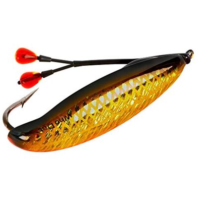 Bomber Saltwater Grade Who DAT Weedless Cucchiaio da Pesca Sferragliare – BP Toxic Mullet, Gold Black Orange Bomber Saltwater Grade Who DAT Weedless Cucchiaio da Pesca Sferragliare – BP Toxic Mullet, Gold Black Orange