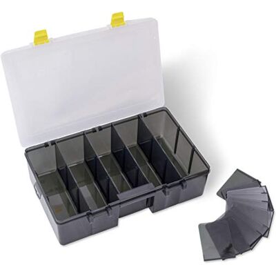 Black Cat Tackle Keeper D15, profondità 35 cm x 22 cm x 10 cm, colore: Giallo/Grigio Black Cat Tackle Keeper D15, profondità 35 cm x 22 cm x 10 cm, colore: Giallo/Grigio