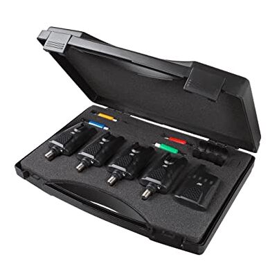 JRC Radar CR 3 e 1 Bite Alarm Kit Set Completo di Allarmi per la Pesca, Allarmi da Pesca per il Carp Fishing, Unisex, Nero JRC Radar CR 3 e 1 Bite Alarm Kit Set Completo di Allarmi per la Pesca, Allarmi da Pesca per il Carp Fishing, Unisex, Nero