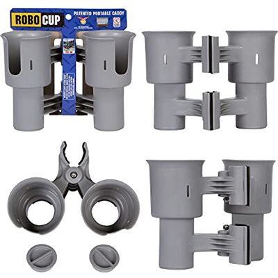 RoboCup Grigio, Migliore Supporto di Tazza per Le Bevande, la Pesca, Sedia a Sdraio, Supporto Microfono RoboCup Grigio, Migliore Supporto di Tazza per Le Bevande, la Pesca, Sedia a Sdraio, Supporto Microfono