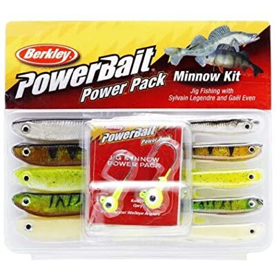 Berkley PowerBait Pro Pack Minnow; set di esche morbide multiuso per la pesca ai predatori per i pescatori; colori e dimensioni versatili per luccio, persico e lucioperca, vari, assortiti Berkley PowerBait Pro Pack Minnow; set di esche morbide multiuso per la pesca ai predatori per i pescatori; colori e dimensioni versatili per luccio, persico e lucioperca, vari, assortiti