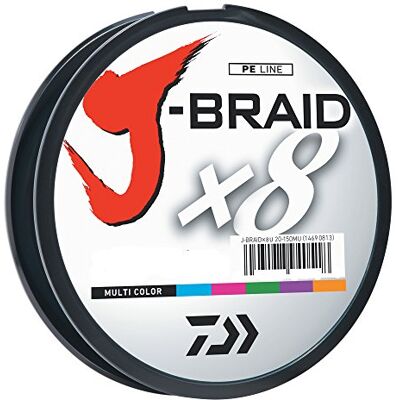 Daiwa J-BRAIDX8, bobina di riempimento, 500 m, multicolore, diametro mono. = 9,1 kg. Daiwa J-BRAIDX8, bobina di riempimento, 500 m, multicolore, diametro mono. = 9,1 kg.