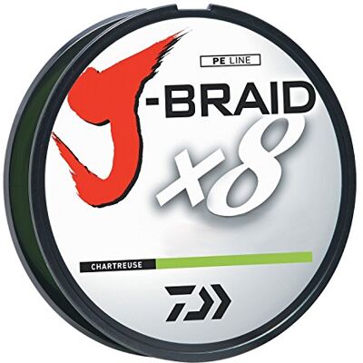 Daiwa J-BRAIDX8, Sfuso, Chartreuse, diam. Mono 8 lb. Daiwa J-BRAIDX8, Sfuso, Chartreuse, diam. Mono 8 lb.
