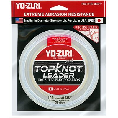 Yo-Zuri Topknot 27,4 m Sinking Leader, Natural Chiaro, 45,4 Kilogram Yo-Zuri Topknot 27,4 m Sinking Leader, Natural Chiaro, 45,4 Kilogram