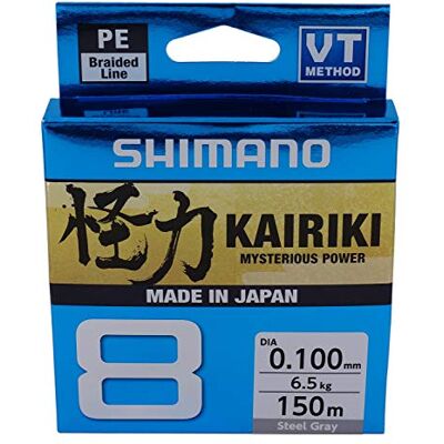 Shimano KAIRIKI 8 150MT Grigio Acciaio - Linea da Pesca Shimano KAIRIKI 8 150MT Grigio Acciaio - Linea da Pesca