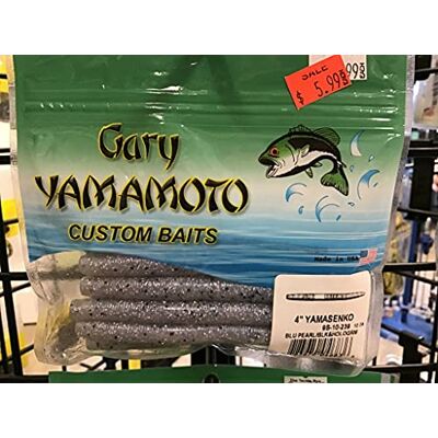 YAMAMOTO Gary SENKO Blue Pearl W/Black & OLOGRAM FLAKE (10 pezzi) YAMAMOTO Gary SENKO Blue Pearl W/Black & OLOGRAM FLAKE (10 pezzi)