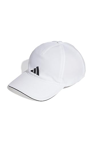 Adidas Unisex Adulto AEROREADY Training Running Baseball Cappellino, White/Black/Black, XL