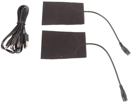 XIASABA Set Tappetini Riscaldanti, Tappetino Riscaldante in Fibra di Carbonio 5v, Tappetino Riscaldante USB Portatile, Scaldamani, per attività all'aperto, Stagione Fredda